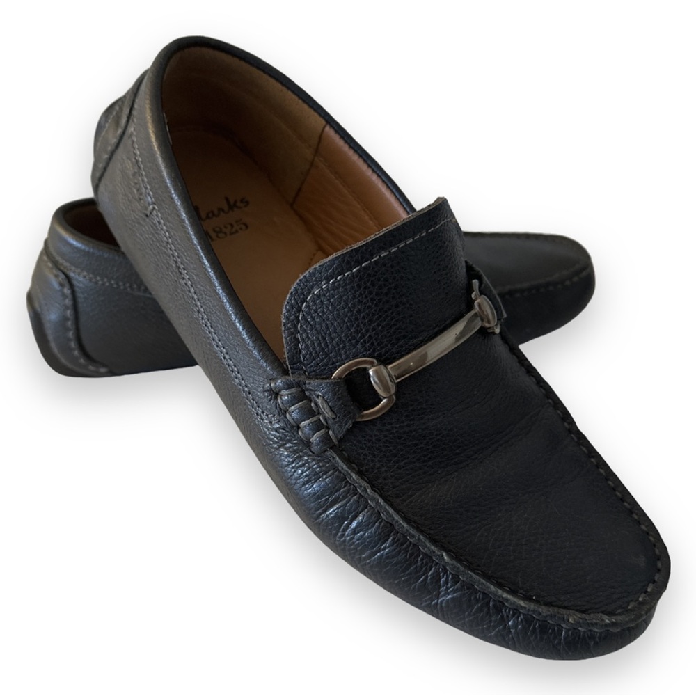 Clarks Black Loafers Size 8 GUC